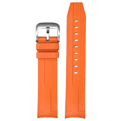 Bracelet de montre à extrémité incurvée en fluorocarbone FKM, 21mm, pour Tissot Seastar T120, en caoutchouc souple, résistant à la chaleur, pour hommes, Bracelet de plongée