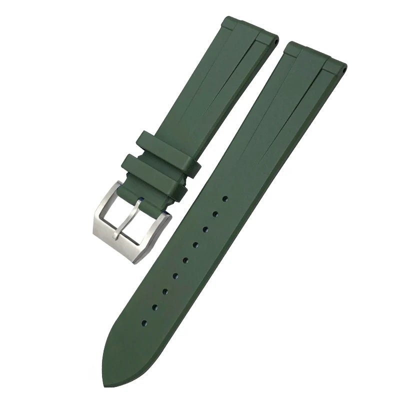 Cinturino per orologio in gomma naturale morbida, cinturino FKM, impermeabile, flessibile, alta qualità, IWC, SeATM, orologio Longines, 19mm, 20mm, 21mm, 22mm
