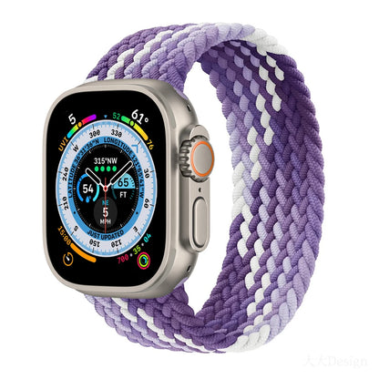 Bracelet tressé Solo Loop pour Apple Watch, 46mm 44mm 40mm 45mm 41mm 42mm, Correa, iWatch Series 11 10 9 SE 8 7 6 5 4 3