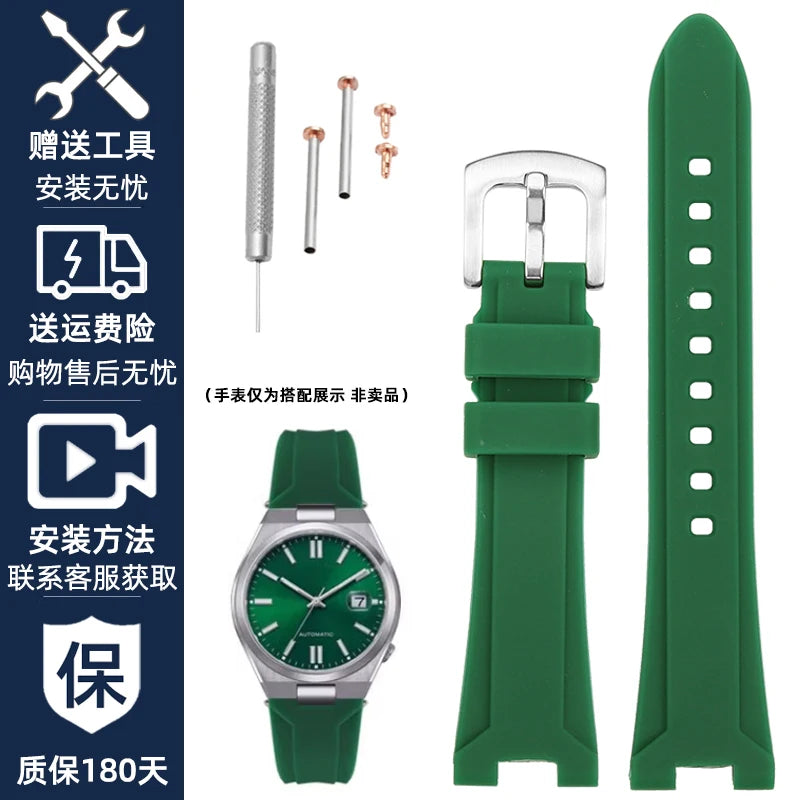 CITIZEN NJ0150/NJ0151 - Cinturino in gomma per orologio da uomo, serie Closer Color, cinturino centrale resistente all'acqua, cinturino in silicone impermeabile modificato, 22