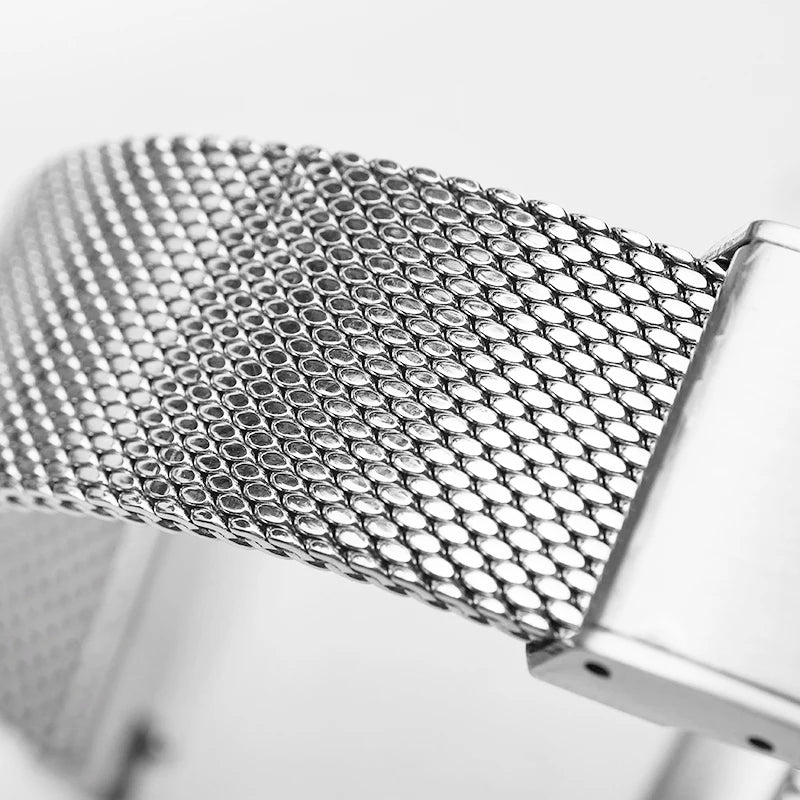 20mm Braided Stainless Steel Mesh Band for Railmaster No Time To Die 007