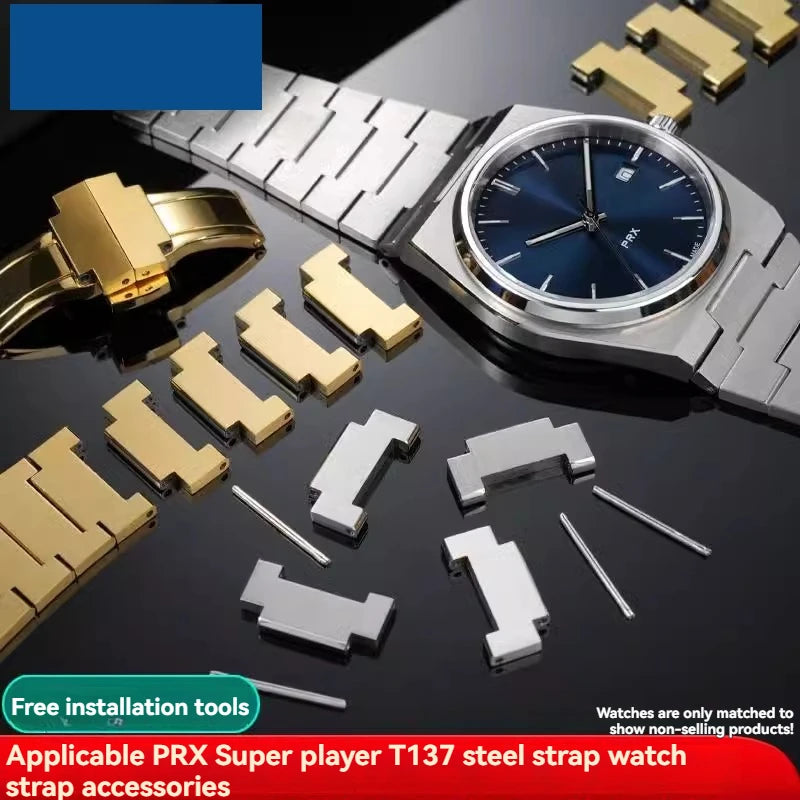 Watch accessories for Tissot Store X Super First, Strap extension link, Quick release spring bar, Spring, Latest parts, Taudit, T137410, T137407