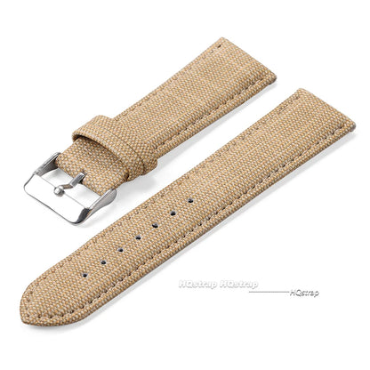 Bracelet de montre en Nylon à motif Denim pour Casio bracelet en cuir Vintage 10 12 14 16 18 20 22mm bracelet de montre pour Seiko hommes femmes accessoires