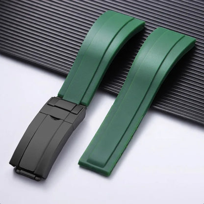 For Rolex 20mm Silicone Strap for Rolex Water Ghost Daytona Submariner, Rubber Silicone Watch Strap, Waterproof Bracelet