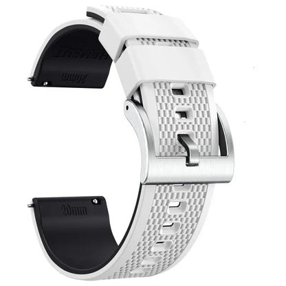 Hemsut Smartwatch Silicone Straps, 18mm, 20mm, 22mm, Quick Release Rubber Watch Band for Men and Women, Soft Replacement