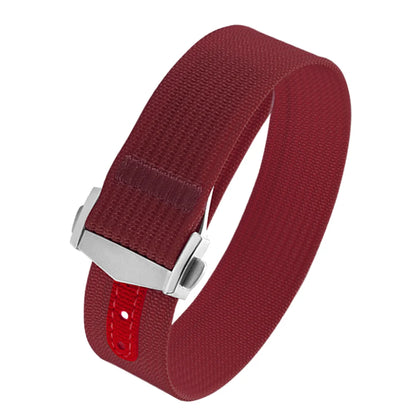 Canvas and Nylon Watch Strap, 18-20-22mm, for Omega X Swatch MoonSwatch for Seiko Men Women Sport, Waterproof, Folding Buckle