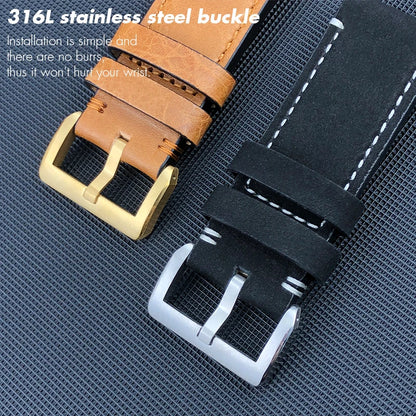 Men's Genuine Cowhide Leather Watch Strap, 22mm 23mm, for Tudor Black Bay Black Bay Bronze Brown, Vintage, Handmade, Calfskin Leather