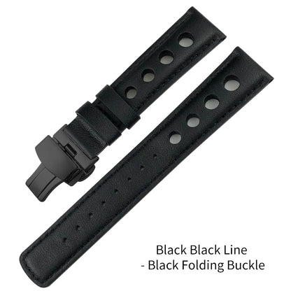 Bracelet de montre en cuir véritable pour hommes, 20mm, boucle papillon, pour Tissot T91 Racing Sports 1853 PRS516 T044