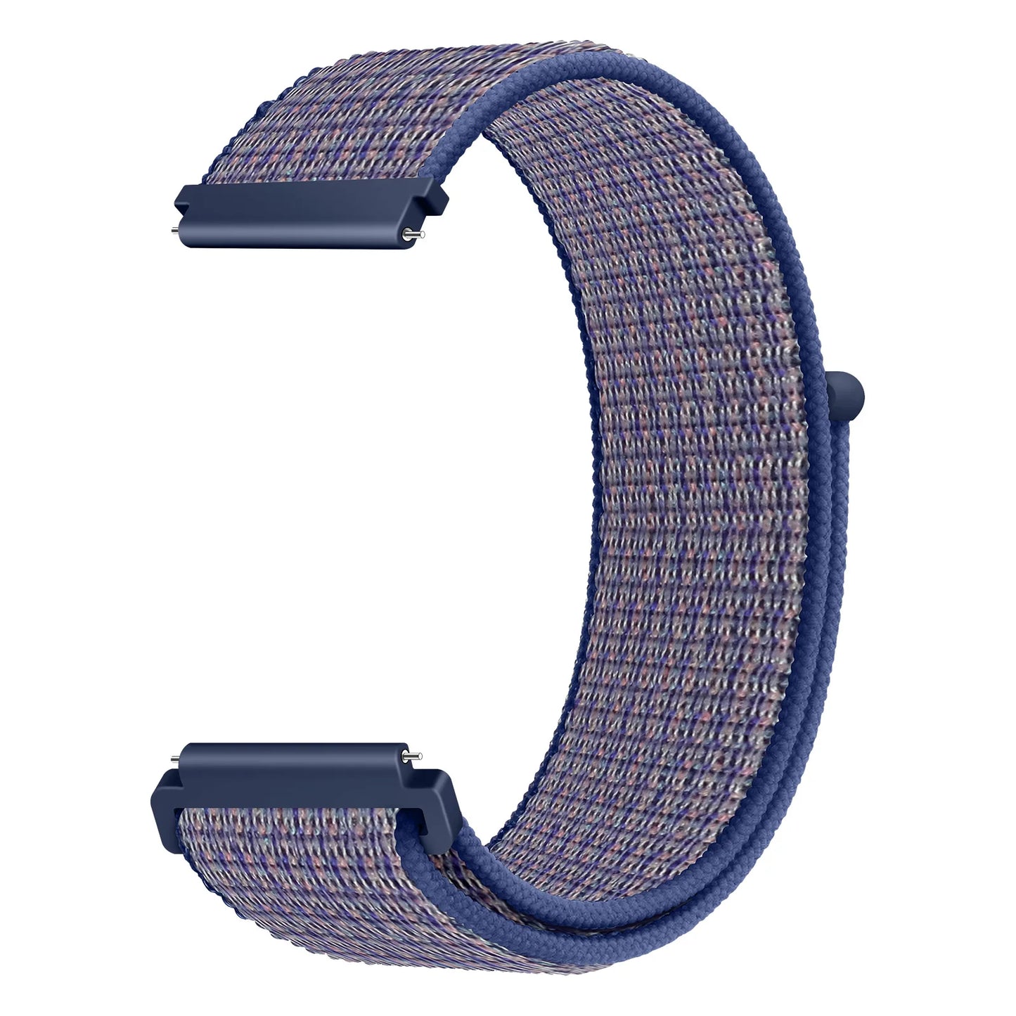 Bracelet à boucle en Nylon pour Amazfit Bip 6/5/GTS 4/3/2/2e/Mini/GTR 42mm/47mm/GTR 4/3 Pro Sport, 20mm/22mm, 2 bandes