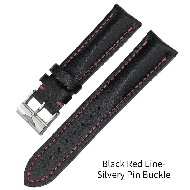 Genuine Soft Cowhide Leather Watch Strap, 22mm, 21mm, 20mm, for Breitling, for Premier Superocean Avenger Navitime World