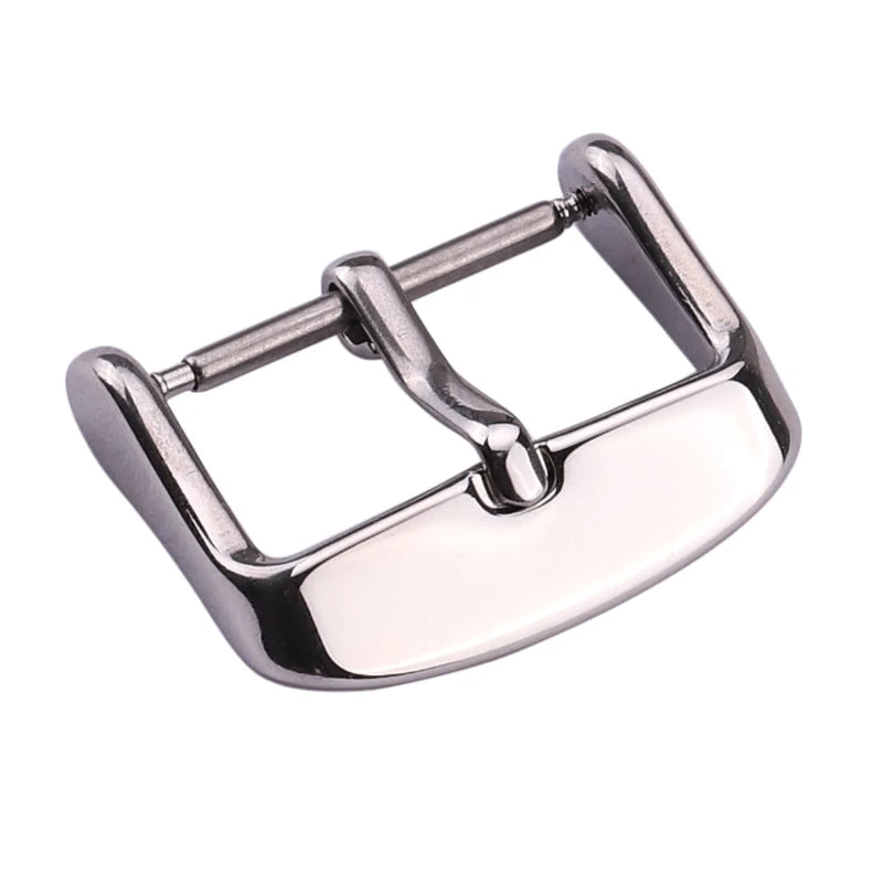 Großhandel mit 19 Modellen von Edelstahl-Uhrenschnallen, 12, 14, 16, 18, 20, 22, 23, 24, 26, 28 mm, silberfarbene Metall-Uhrenarmbandschließen, Uhrenarmbandzubehör