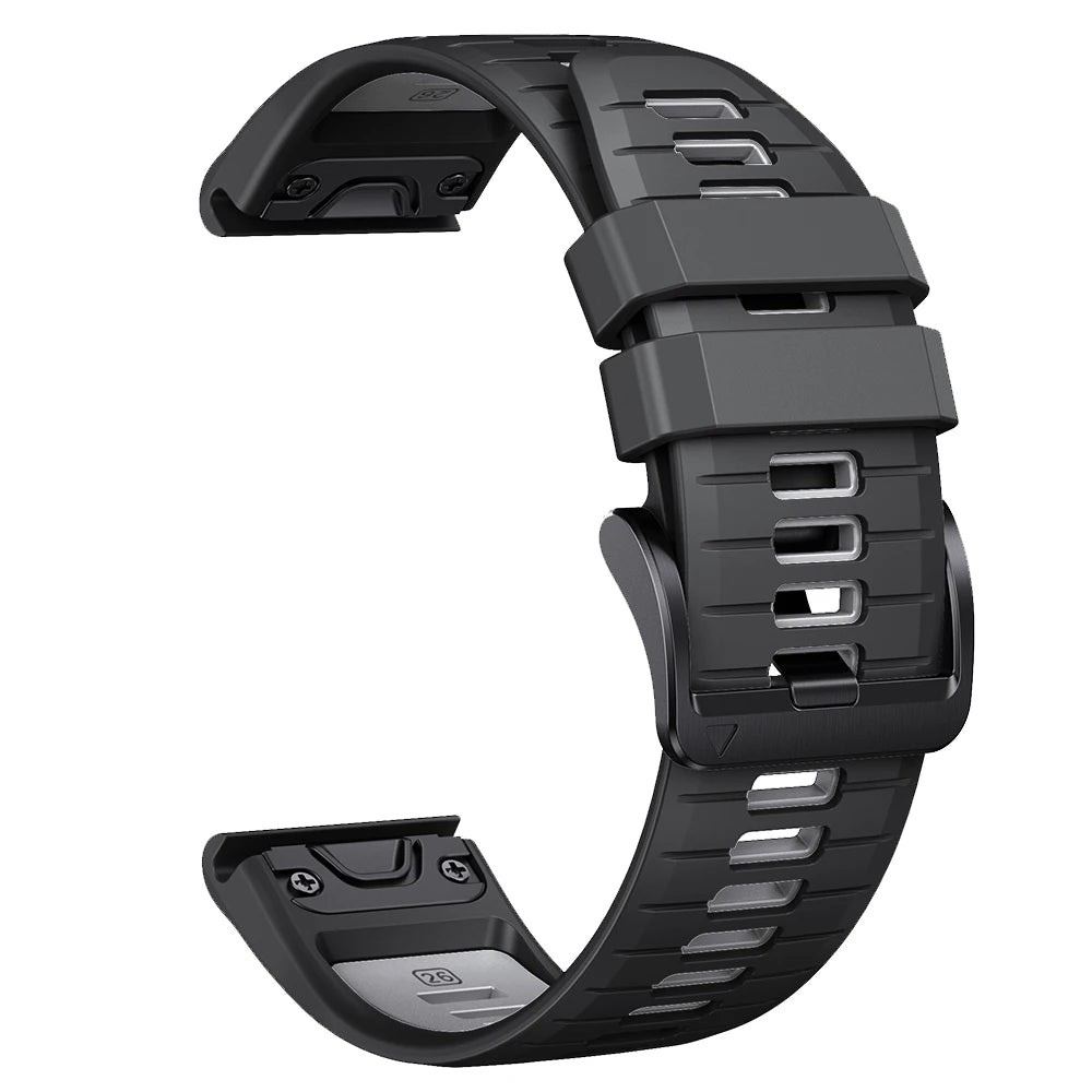 Bracelet en silicone QuickFit 22mm 26mm pour Garmin Fenix 8Pro 7 7X 6X Pro 5X Plus Epix Gen2 Enduro 3 2, bracelet de montre souple à libération rapide