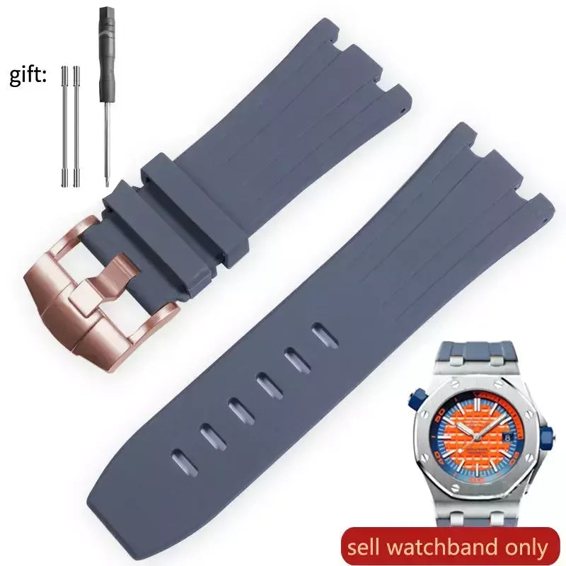Pour AP Audemars et Piguet 15703 Royal Oak Offshore série étanche en caoutchouc Silicone bracelet de montre 28mm accessoires de montre hommes