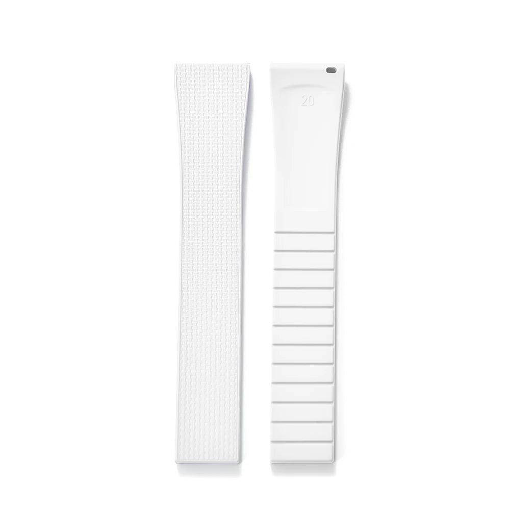 Original Stripess CTS FKM 20mm rubber watch strap for d-elug FKM CTS quick release watch strap silver butterfly buckle cut to size