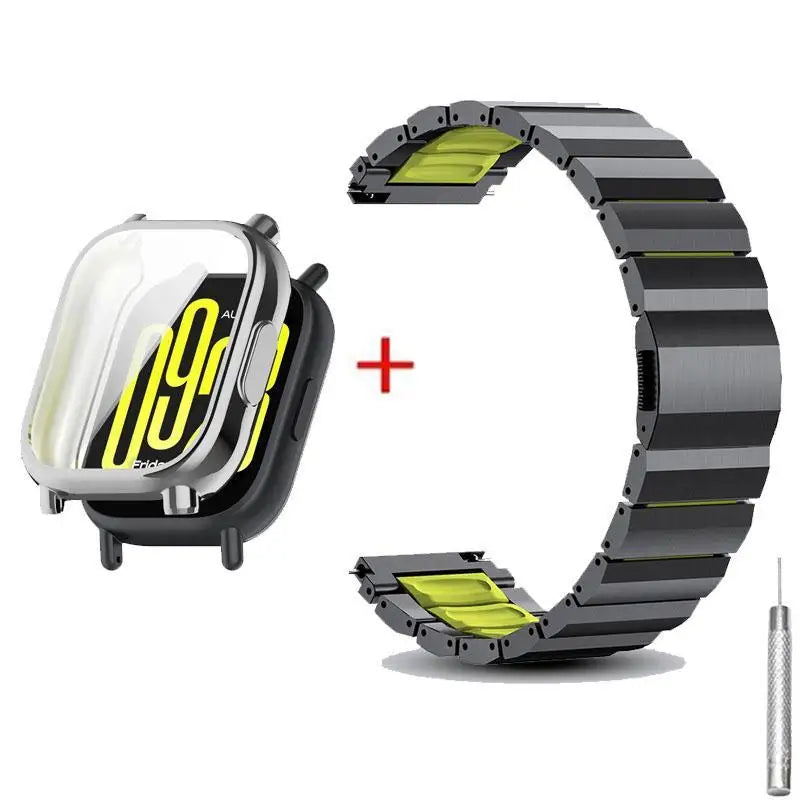 Case + Strap for Redmi Watch 6/5/4 3Active 5Active 3Lite 3Active, replaceable strap