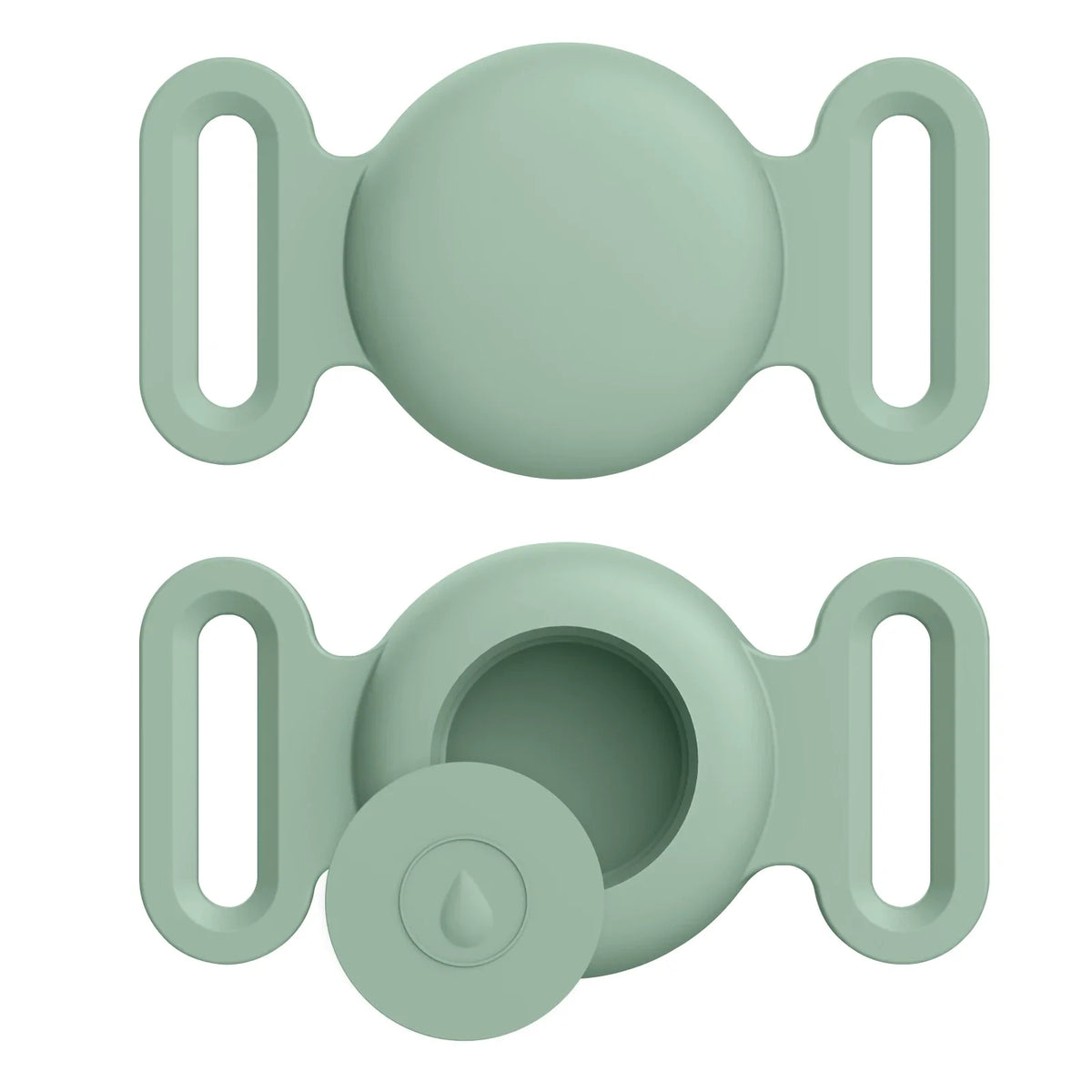 Coque en silicone souple avec porte-clés pour Apple Airtag, collier de chien et de chat, housse de protection anti-rayures pour étiquettes d'air, sacs à dos de bagages