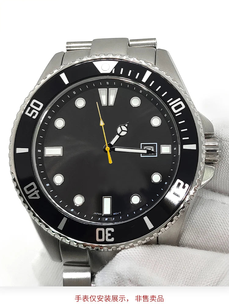 MDV-106 Luminous Watch Hands for Casio Marlin/Duro Miyota 2115 MDV 106, Black/Silver/Gold Watch Hands, Hour, Minute, Second