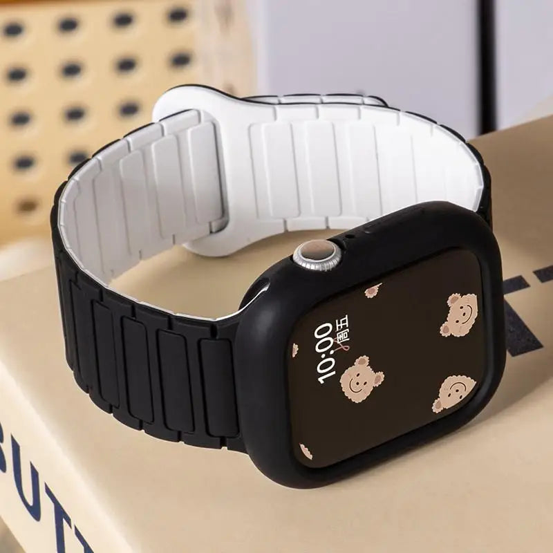 Magnetic loop + silicone case + adjustment tool for Honor Choice ROSSINI 2i smartwatch strap