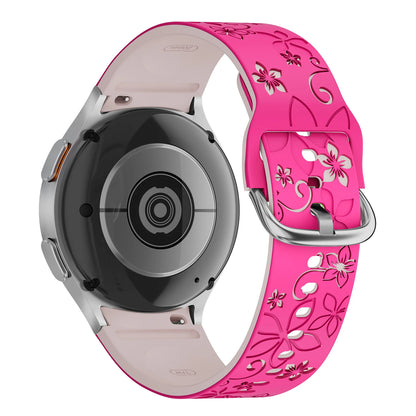 Bracelet en Silicone pour Samsung Galaxy Watch 7 6 5 4 FE/5Pro 45mm sans espaces Sport Correa gravé Galaxy Watch6 Classic 43mm 47mm