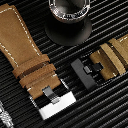 Cinturino in vera pelle da uomo, accessori speciali per orologi, cinturino da 24 mm, serie BELL ROSS BR01 BR03