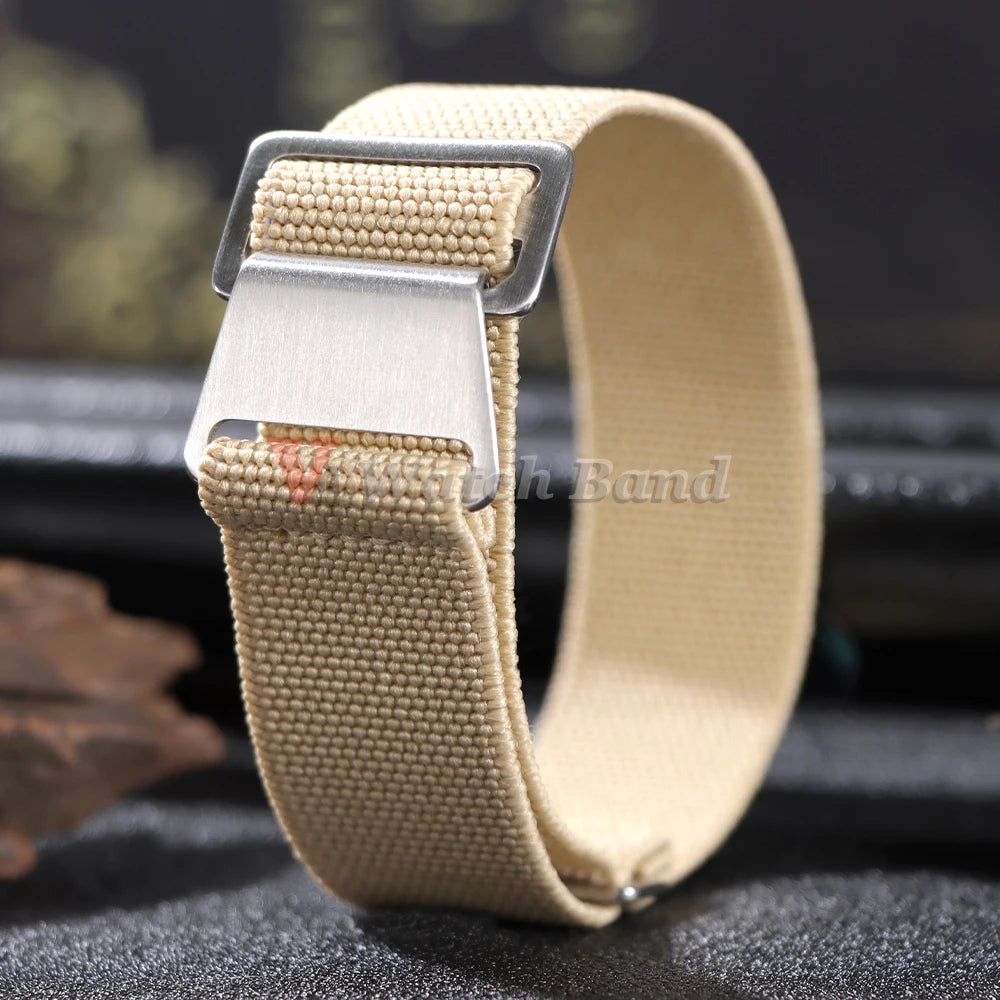 Bracelet de montre tressé en Nylon, 18/20/22mm, élastique, troupes françaises, sac de Parachute, Bracelet de Sport universel pour hommes et femmes