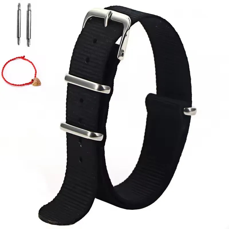 1 pz cinturino in nylon 16mm 18mm 20mm 22mm cinturino di ricambio per orologio sportivo militare in nylon spedizione gratuita