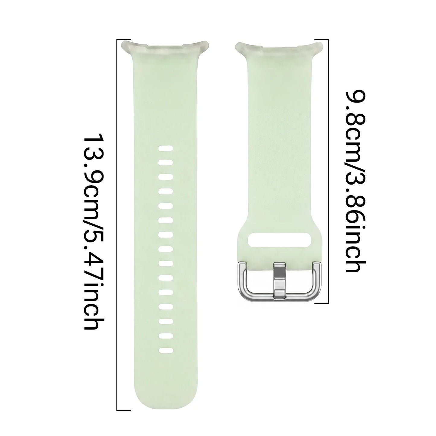 Solid Color Luminous Silicone Watch Strap, Compatible with Samsung Galaxy Watch Ultra 47mm, Unisex Replacement Band