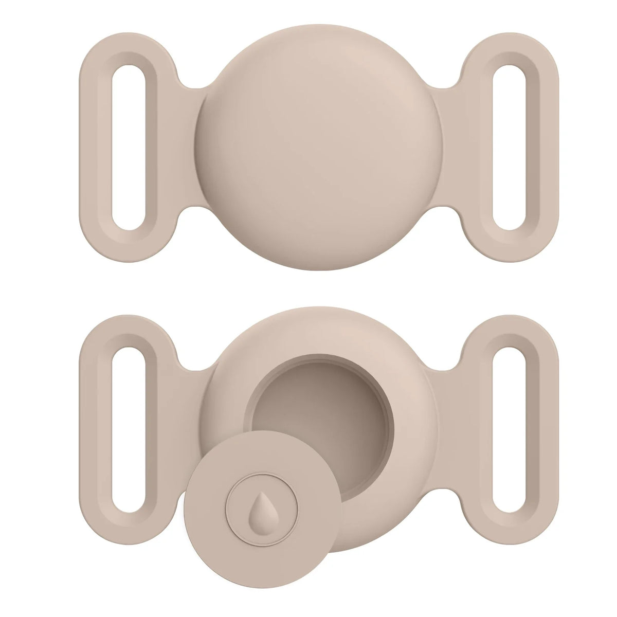 Coque en silicone souple avec porte-clés pour Apple Airtag, collier de chien et de chat, housse de protection anti-rayures pour étiquettes d'air, sacs à dos de bagages