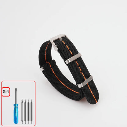 Cinturino per orologio NATO, paracadute in nylon elastico