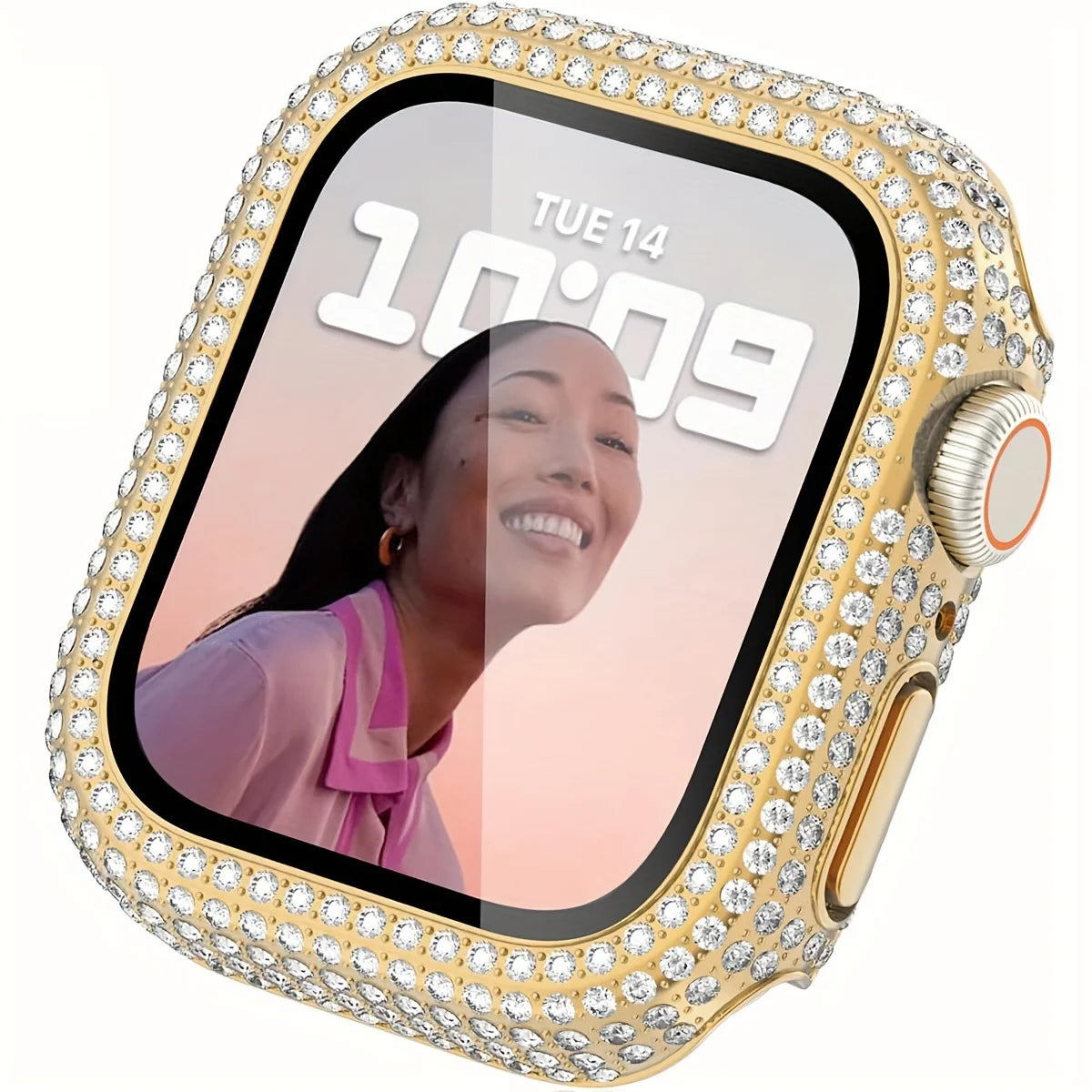 Блестящие стразы для корпуса Apple Watch, подходит для 38/40/41/42/44/45/49 мм, совместимо с Ultra/SE/10/9/8/7/6/5/4