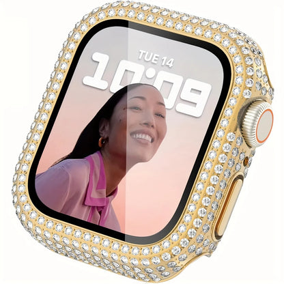 Блестящие стразы для корпуса Apple Watch, подходит для 38/40/41/42/44/45/49 мм, совместимо с Ultra/SE/10/9/8/7/6/5/4