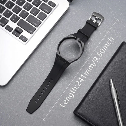 Kit de modification intégré pour Swatch x AP Royal Oak : Boîtier en céramique Pop + Bracelet en silicone pour convertir une montre de poche en bracelet de remplacement