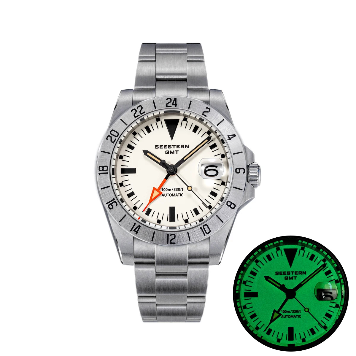 Reloj automático Sugess para hombre S463 GMT - 40 mm