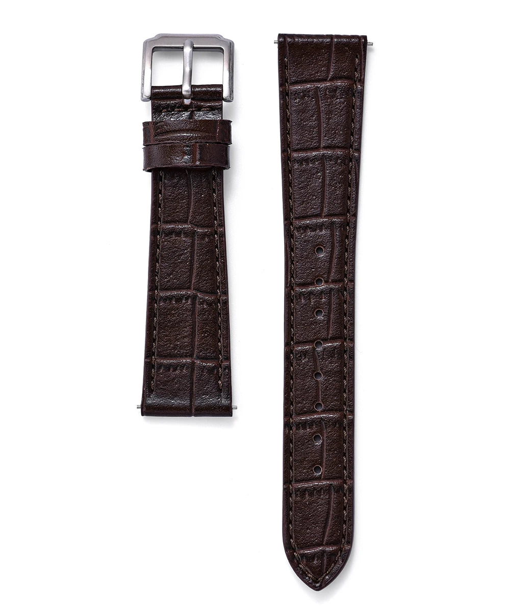Bracelet de montre en cuir de bambou classique de qualité supérieure, 16mm, 18mm, 19mm, 20mm, 21mm, 22mm, à dégagement rapide, bracelets de remplacement souples pour hommes et femmes