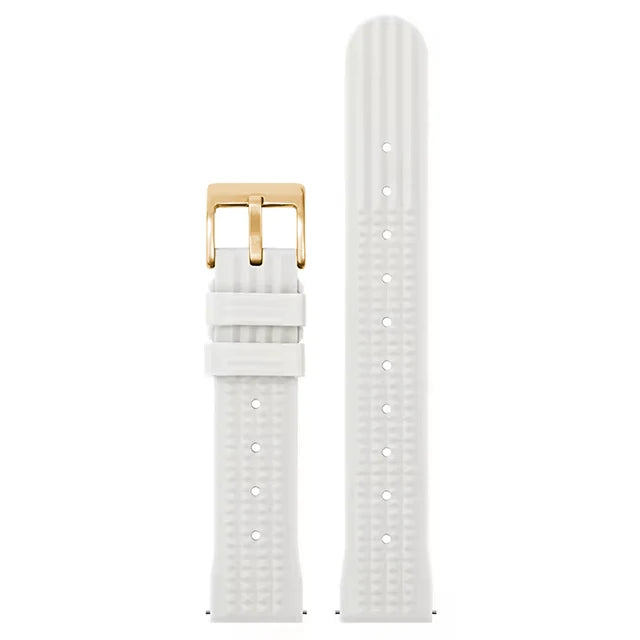 Watchdives – bracelet de montre gaufré en caoutchouc souple de qualité supérieure, 20mm 22mm, bracelet de remplacement à dégagement rapide, bandes unisexes durables en caoutchouc de Silicone