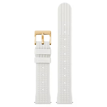 Watchdives – bracelet de montre gaufré en caoutchouc souple de qualité supérieure, 20mm 22mm, bracelet de remplacement à dégagement rapide, bandes unisexes durables en caoutchouc de Silicone
