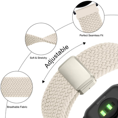 Bracelet tressé 18/20/22mm pour Garmin Vivoactive 4 5 3 S/Venu 3 2s Sq 2 Plus/Forerunner 265 255S 645 245 Music/Vivomove