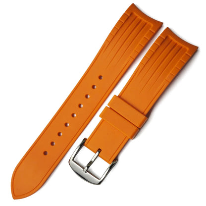 Cinturino per orologio in caucciù naturale a sgancio rapido, per Omega SEIKO Breitling IWC Oris Jaeger LeCoultre 19mm 20mm 21mm 22mm FKM