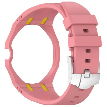 Bracelet de conversion en silicone coloré compatible avec la montre de poche Swatch Royal Pop – Accessoire de modification tout-en-un pour montre-bracelet