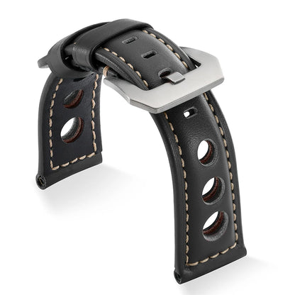 Bracelets de montre en cuir véritable 20mm 22mm 24mm 26mm, noir, bleu, marron, vintage, pour femmes et hommes