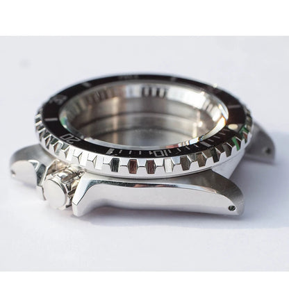 SKXHouseWatch-Silver Watch Case for Men's Dial, Repair Parts, Movement, NH35 NH36 4R 6R 7S, 28.5mm