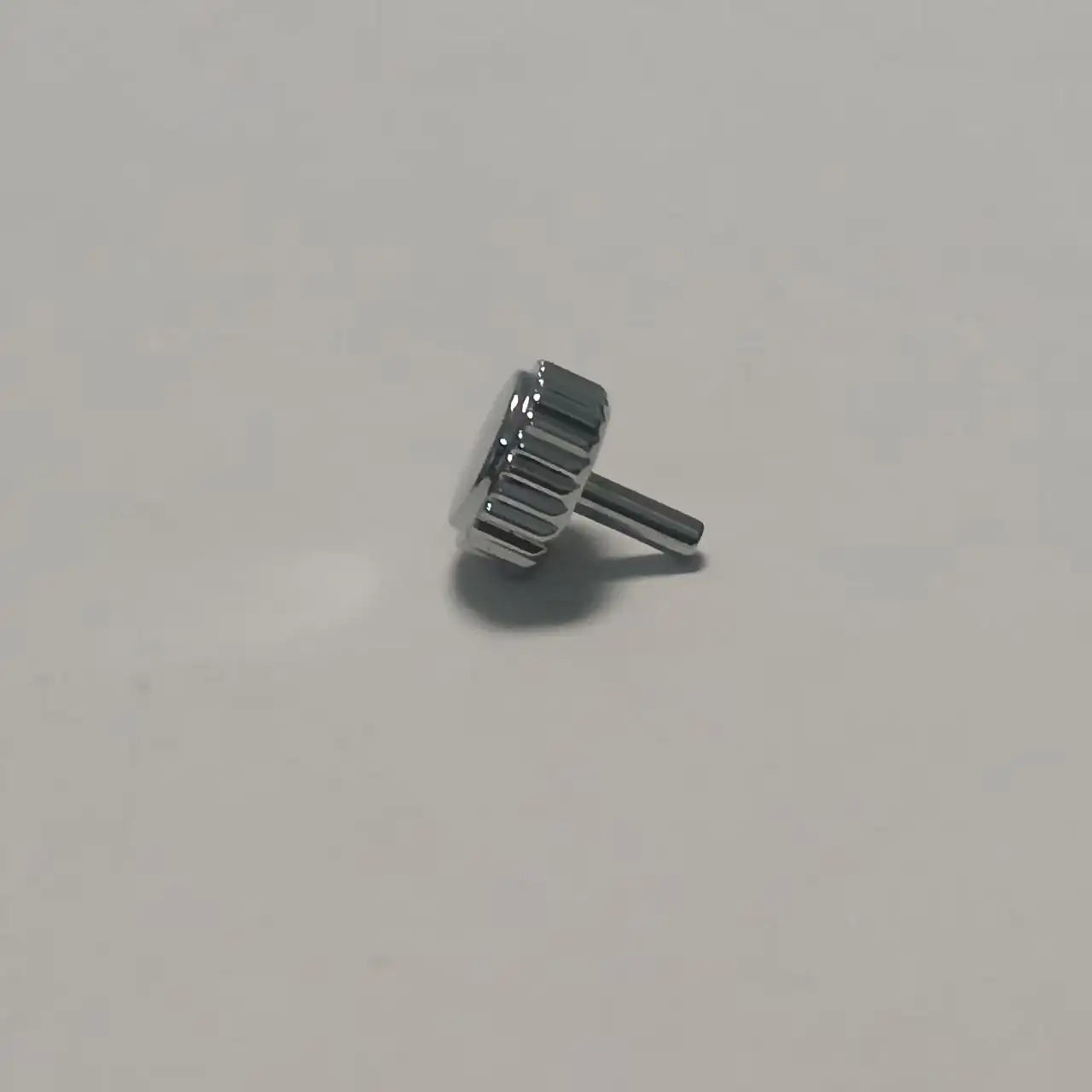 Couronne de montre de remplacement en acier inoxydable T5986, 6.0mm, trou de 2.0mm avec robinet de 0.9mm et épaisseur de 3.0mm
