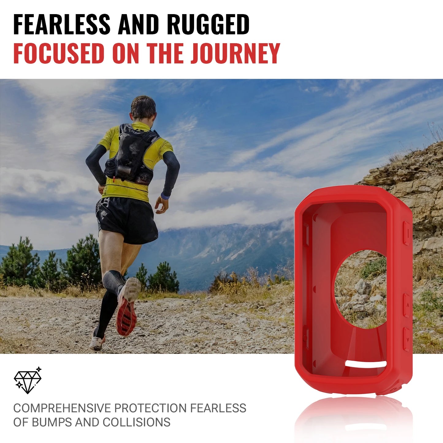 1/2 pz custodia in silicone per Garmin Edge 850 550 ciclocomputer, cover protettiva paraurti anti-collisione, accessori guscio protettivo