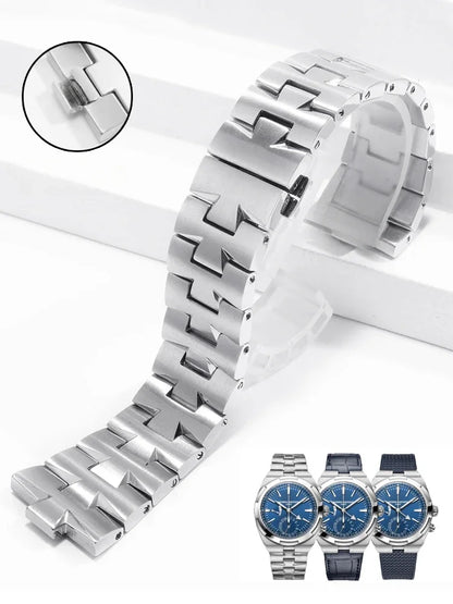 Bracelet de montre en acier inoxydable pour homme, accessoires de montre à l'étranger, bracelet pour VACHERON CONSTANTIN VC 47660/47040, 24mm * 7mm