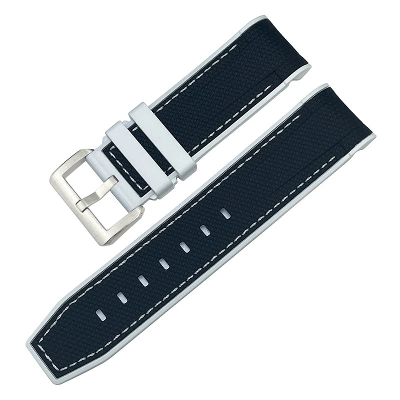 Nuovo cinturino per orologio morbido da 22mm 23mm, adatto per Tudor Bronze Black Bay GMT Pelagos con estremità curva, cinturino per orologio in gomma silicone impermeabile