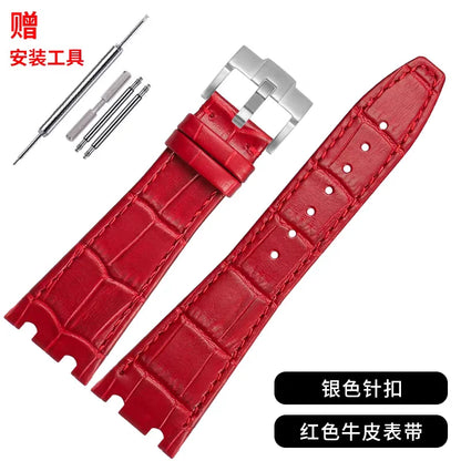 Bracelet de montre en cuir véritable pour Audemars Piguet Royal Oak Offshore AP 15400/15500/26331, Bracelet de remplacement pour hommes et femmes, 26mm