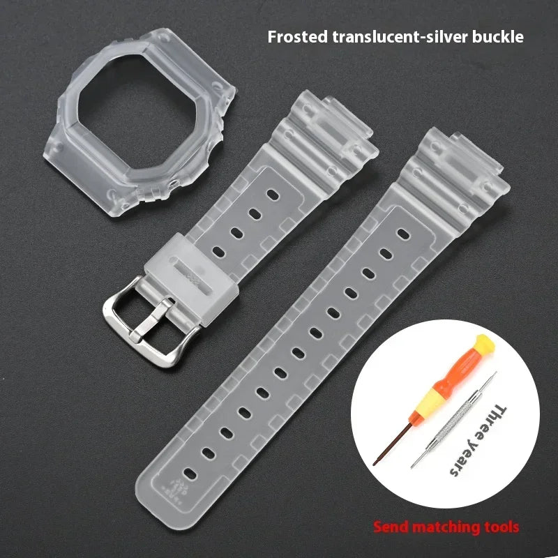 Étui de Bracelet en résine de caoutchouc pour Casio g-shock DW-5600 GW-M5610 GW-B5600 G-5600 hommes femmes Bracelet de remplacement accessoires de montre