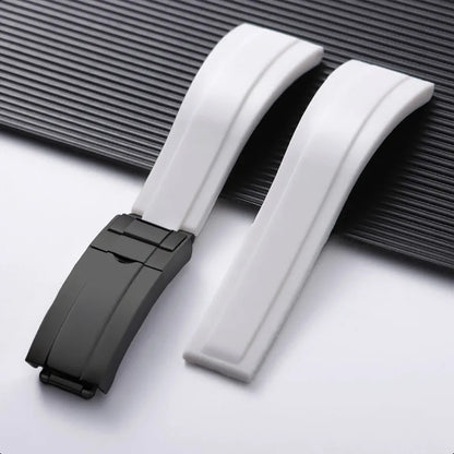 For Rolex 20mm Silicone Strap for Rolex Water Ghost Daytona Submariner, Rubber Silicone Watch Strap, Waterproof Bracelet