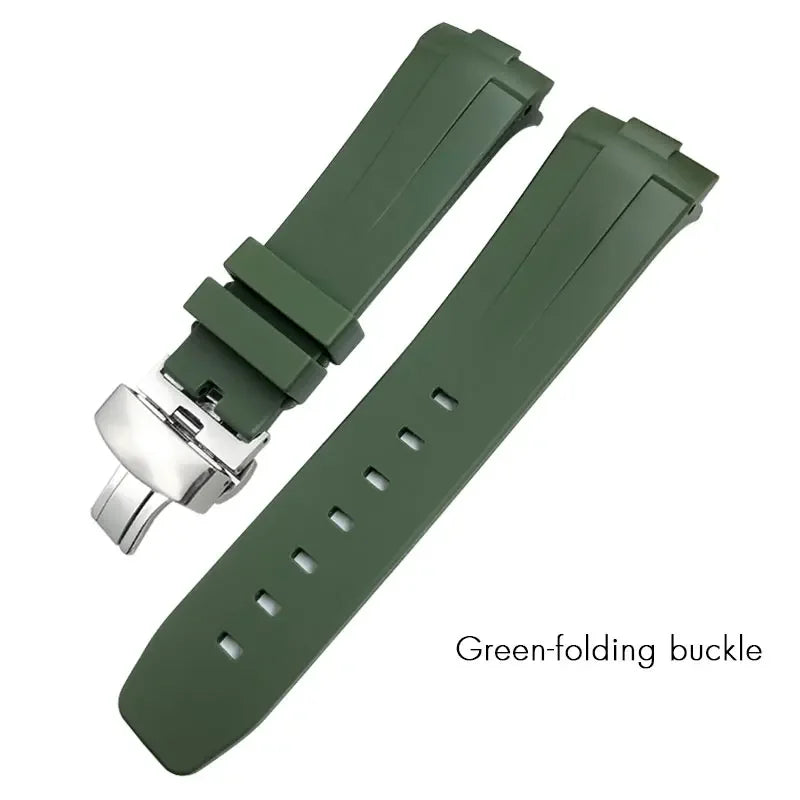 Cinturino per orologio in gomma, 22mm 24mm 21mm 23mm, per SEIKO 5 SKX Citizen Longines HUAWEI Rolex DEEPSEA, braccialetto sportivo impermeabile in silicone