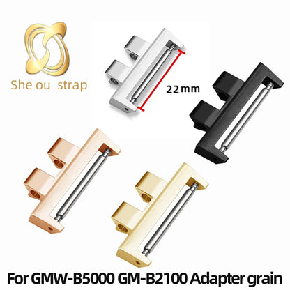Adattatore in acciaio inossidabile da 22 mm, accessori per orologi CASIO G-SHOCK GMW-B5000 GM-B2100 MRG-B5000, connettore per la modifica del cinturino.